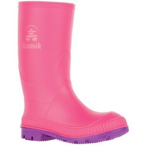 ✨Kamik Stomp Rainboots Pink Toddler 8
